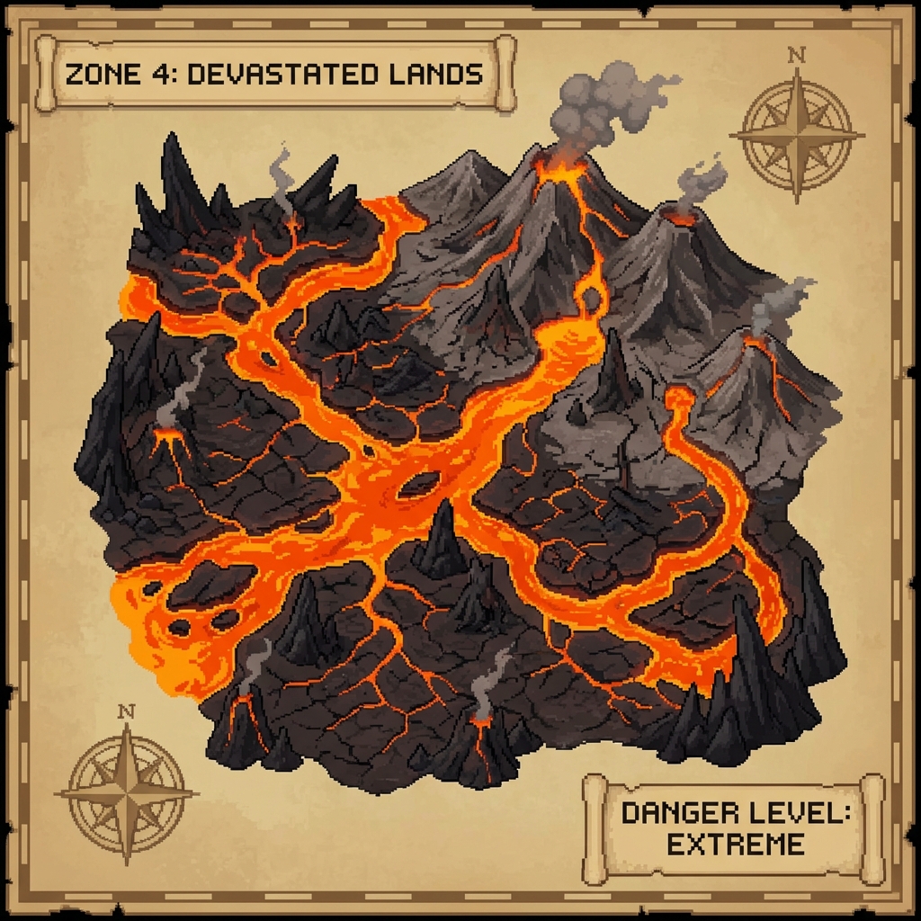 Zone 4: Verwüstete Lande